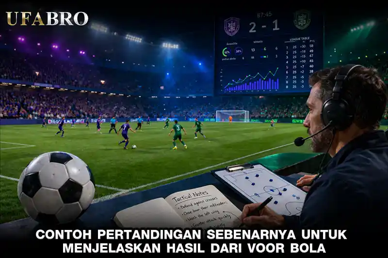 Contoh Pertandingan Sebenarnya untuk Menjelaskan Hasil dari Voor Bola